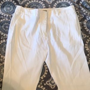 White pleated trouser
